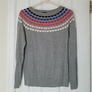 Talbots heart-yoke sweater